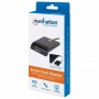 Manhattan 102049 leitor de smart card Interior USB USB 2.0 Preto