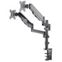 Manhattan 461597 Supporti a parete per TV 81,3 cm (32") Scrivania Grigio