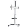 Manhattan 461245 Supporti a parete per TV 177,8 cm (70") Pavimento Nero, Argento