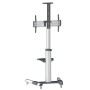 Manhattan 461245 Supporti a parete per TV 177,8 cm (70") Pavimento Nero, Argento