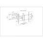 Manhattan 461290 Supporti a parete per TV 2,29 m (90") Nero