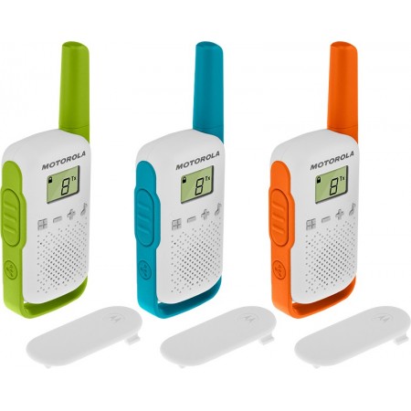 Motorola T42 rádio two-way 16 canais Azul, Verde, Laranja, Branco