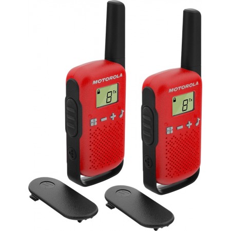 Motorola TALKABOUT T42 rádio two-way 16 canais Preto, Vermelho