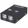 Manhattan USB-A Automatic Sharing Switch, 2x USB-B Ports, 480 Mbps (USB 2.0), Dual Control (Auto-Sensing or Manual), Bus Powere