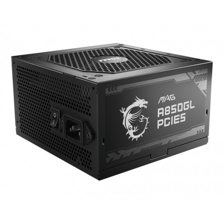 MSI MAG A850GL PCIE5 fonte de alimentação 850 W 20+4 pin ATX ATX Preto