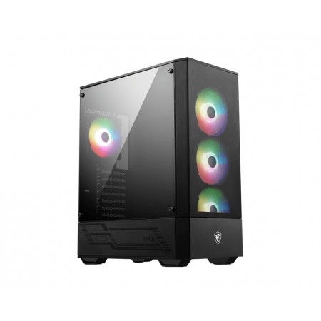 MSI MAG FORGE 112R caixa para computador Midi Tower Preto, Transparente