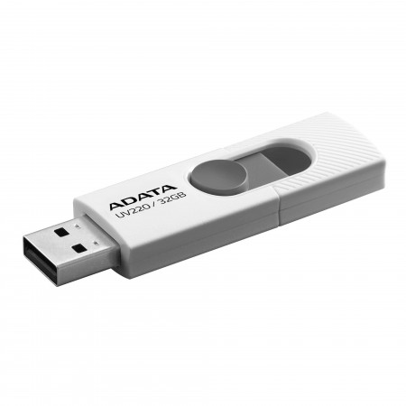 ADATA UV220 unidade de memória USB 32 GB USB Type-A 2.0 Cinzento, Branco