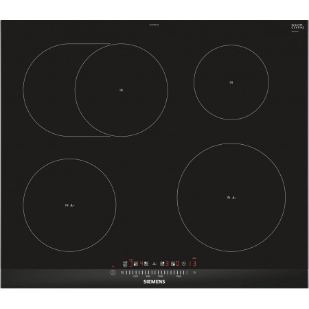 Siemens EH675FFC1E hob Black, Stainless steel Built-in Zone induction hob 4 zone(s)