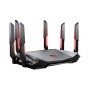 MSI RADIX AXE6600 WIFI 6E TRI-BAND router sem fios Gigabit Ethernet Dual-band (2,4 GHz   5 GHz) Preto, Vermelho