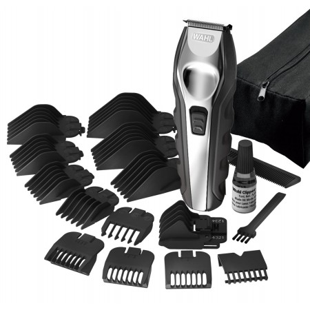 Wahl 09888-1316 beard trimmer AC/Battery 12 2.5 cm Black, Stainless steel