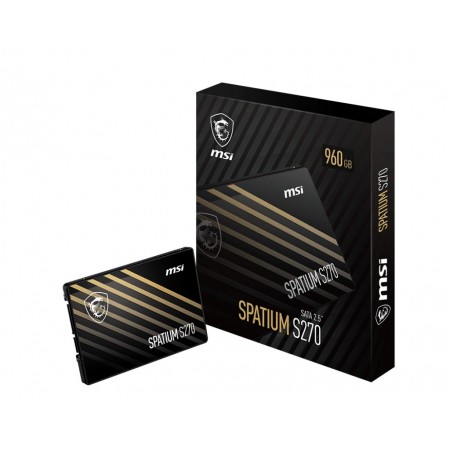 MSI SPATIUM S270 SATA 2.5 960GB disco SSD 2.5" Serial ATA III 3D NAND