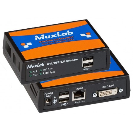 MUXLAB DVI / USB 2.0 HDBaseT Extender Kit (500391)