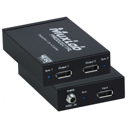 MUXLAB Splitter Displayport 1.2a 1x2 Hub, MST