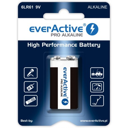 Alkaline battery  6LR61 9V (R9*) everActive Pro