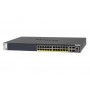 NETGEAR M4300-28G-PoE+ Gerido L2 L3 L4 10G Ethernet (100 1000 10000) Power over Ethernet (PoE) 1U Preto