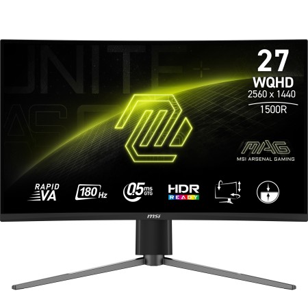 MSI MAG 27CQ6PF monitor de ecrã 68,6 cm (27") 2560 x 1440 pixels Wide Quad HD LCD Preto
