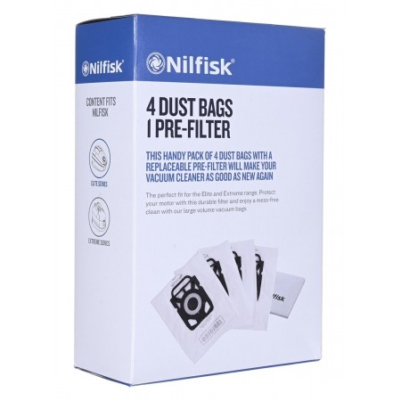 Nilfisk Elite hoover bags 107412688 4 pcs.