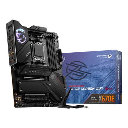 MSI MPG X670E CARBON WIFI motherboard AMD X670 Ranhura AM5 ATX