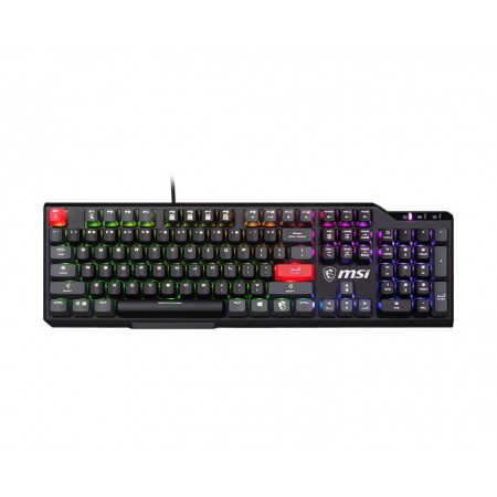 MSI Vigor GK41 Dusk LR US teclado Jogos USB QWERTY Inglês Preto