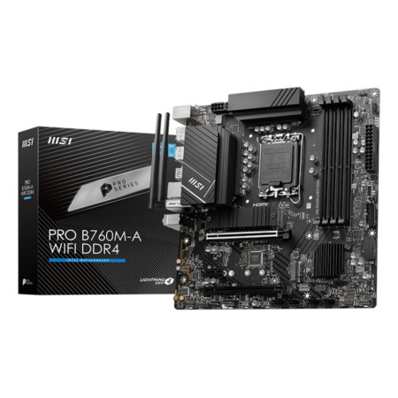 MSI PRO B760M-A WIFI DDR4 motherboard Intel B760 LGA 1700 micro ATX