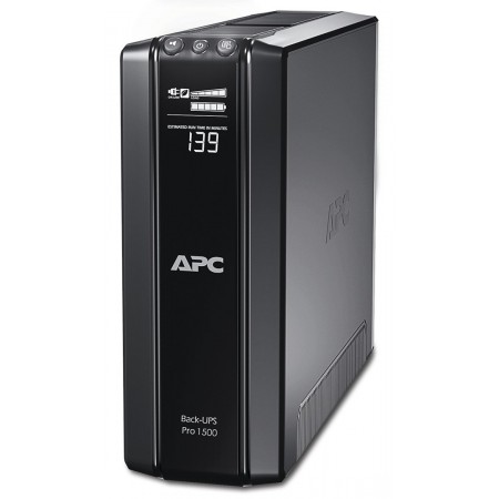 APC Back-UPS Pro, 1500VA/865W, Tower, 230V, 10x IEC C13 outlets, AVR, LCD, User Replaceable Battery