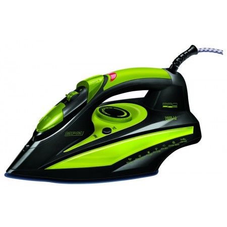 MPM MZE-04 iron Dry & Steam iron Ceramic soleplate 2400 W Black, Green