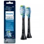 Philips C3 Premium Plaque Defence HX9042 33 Pack de 2 recargas pretas de escovas Sonicare