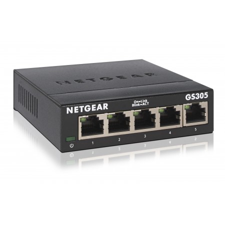 NETGEAR GS305 Não-gerido L2 Gigabit Ethernet (10 100 1000) Preto