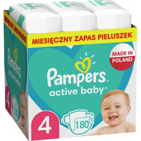 Pampers Active Baby Monthly Pack Boy/Girl 4 180 pc(s)