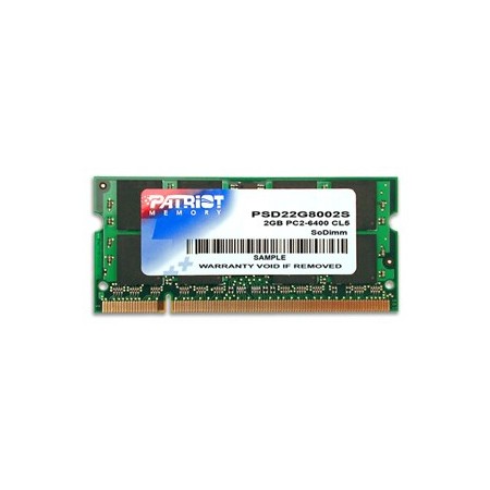 Patriot Memory DDR2 2GB CL5 PC2-6400 (800MHz) SODIMM memory module