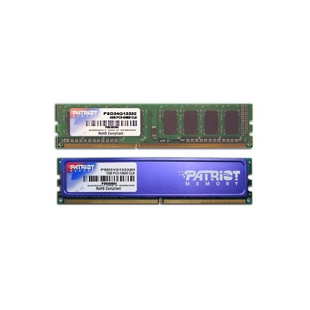 Patriot Memory PSD34G13332 memory module 4 GB DDR3 1333 MHz