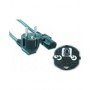 Gembird PC-186 power cable Black 1.8 m CEE7/4 C14 coupler