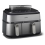 Philips 5000 series Airfryer doppio cestello con cottura a vapore, friggitrice ad aria da 9.0L, 19 metodi di cottura, App per