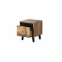 NORD bedside table 2 pcs. 40x38x45 cm oak wotan/anthracite