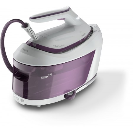 Philips 6000 series PSG6020 30 estação de engomar a vapor 2400 W 1,8 l Base SteamGlide Plus Roxo, Branco