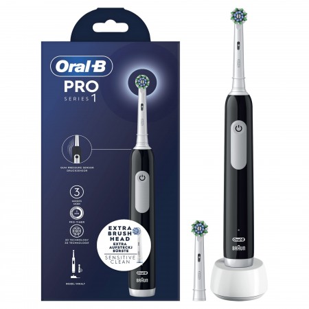 Oral-B Pro Series 1 Adulto Escova oscilante Preto, Branco