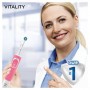 Oral-B Vitality 100 Hangable Box Adulto Escova de dentes rotativa oscilante Branco, Rosa