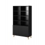 PAFOS bookcase 100x40x176.5 cm matte black