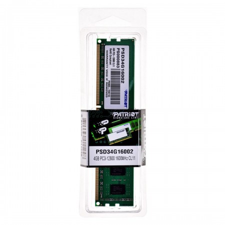 Patriot Memory 4GB PC3-12800 memory module DDR3 1600 MHz