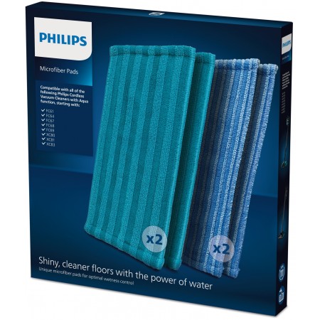 Philips Rechargeable Stick Accessory XV1700 01 Discos em microfibra