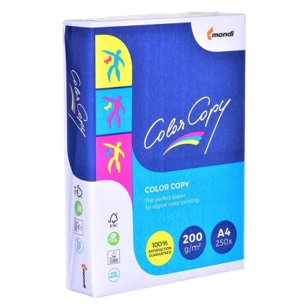 Paper copier office Mondi Color Copy 8687A20 (A4- 200g/m2- 250 sheets- white paper- satin)