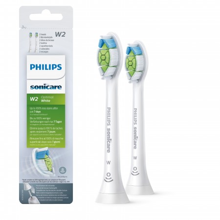 Philips Sonicare W2 Optimal White HX6062 10 Pack de 2 recargas brancas de escovas