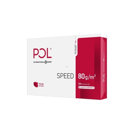 Paper copier office POLSPEED (A4- 80g/m2- 500 sheets- paper white- matte)