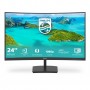 Philips E Line 241E1SCA 00 monitor de ecrã 59,9 cm (23.6") 1920 x 1080 pixels Full HD LCD Preto