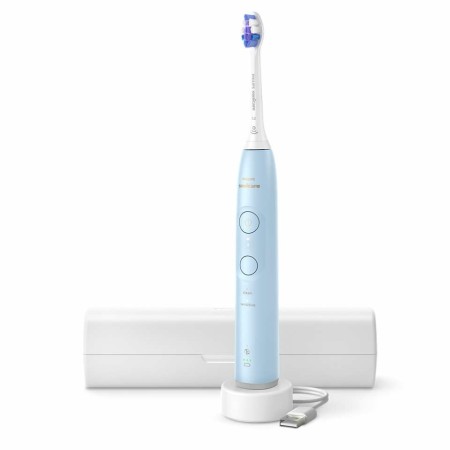 Philips Sonicare spazzolino elettrico sonico con base di ricarica e custodia, 3 livelli intensità, sensore di pressione colore