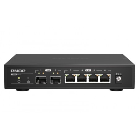 QNAP QSW-2104-2S switch de rede Não-gerido 2.5G Ethernet Preto