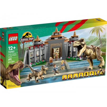 LEGO JURASSIC WORLD 76961 VISITOR CENTER: T.REX & RAPTOR ATTACK