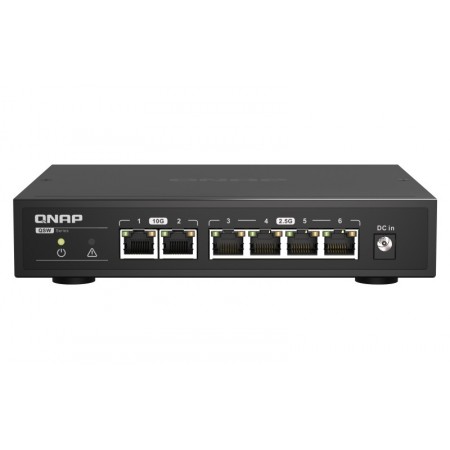 QNAP QSW-2104-2T switch de rede Não-gerido 2.5G Ethernet (100 1000 2500) Preto