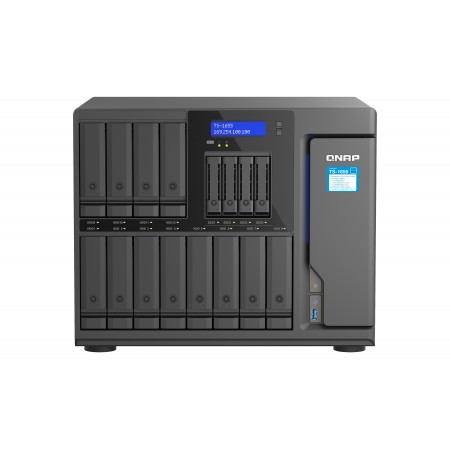 QNAP TS-1655 NAS Tower Intel Atom® C5125 8 GB DDR4 0 TB QNAP Turbo System Preto