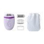 Philips Satinelle Essential Epilatore compatto per gambe con filo e Opti-light